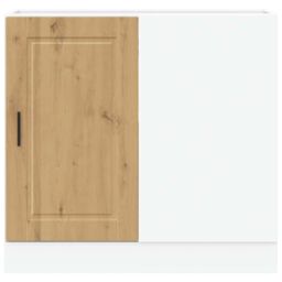Berkfield Home Kitchen Base Cabinet Porto Artisan Oak Engineered Wood in Brown - thumbnail 5