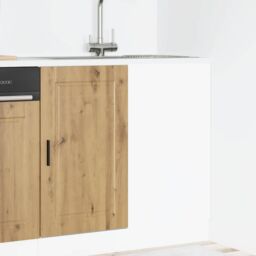 Berkfield Home Kitchen Base Cabinet Porto Artisan Oak Engineered Wood in Brown - thumbnail 3