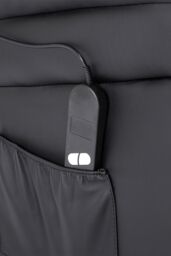 More4Homes Seattle Electric Single Motor Rise Recliner Bonded Leather Chair in Black - thumbnail 5