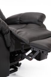 More4Homes Seattle Electric Single Motor Rise Recliner Bonded Leather Chair in Black - thumbnail 6