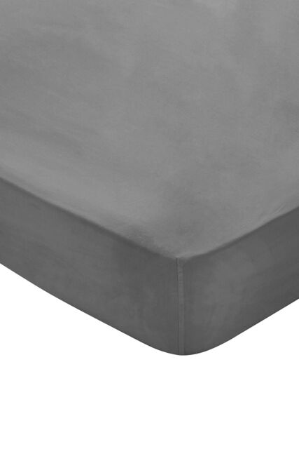 1951 'Luxury 300 Thread Count' Egyptian Cotton Fitted Sheet in Charcoal - Size: Single Fitted - image 1