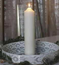 Marco Paul Church Pillar Candle in White - thumbnail 1