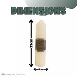 Marco Paul Church Pillar Candle in White - thumbnail 2
