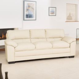 Artemis Home Genoa 3 Seat Sofa in Cream