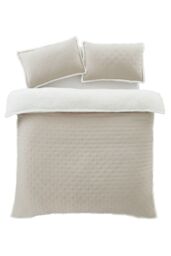 Catherine Lansfield 'Cosy Nori' Soft Sherpa Duvet Cover Set in Cream - Size: Single - thumbnail 5