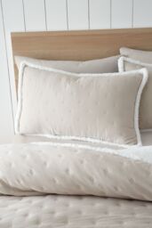 Catherine Lansfield 'Cosy Nori' Soft Sherpa Duvet Cover Set in Cream - Size: Single - thumbnail 2