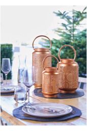 Netagon Battery Golden Lantern with Snowflakes Design in Gold - thumbnail 3