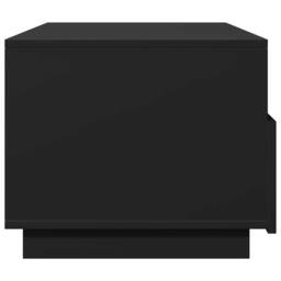 Berkfield Home Coffee Table with LED Lights Black 90x49x40 cm - Size: 90 x 49 x 40 cm - thumbnail 8