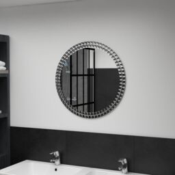 Berkfield Home Wall Mirror 60 cm Tempered Glass in Silver