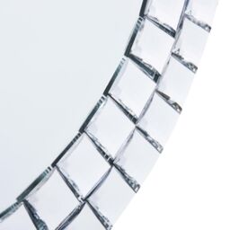 Berkfield Home Wall Mirror 60 cm Tempered Glass in Silver - thumbnail 3