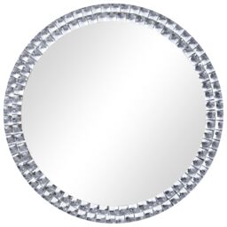 Berkfield Home Wall Mirror 60 cm Tempered Glass in Silver - thumbnail 2