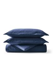 CHRISTY Flannel Marl Super Soft Brushed Cotton Duvet Sets in Navy - Size: Single - thumbnail 2