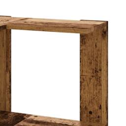 Berkfield Home Corner Bookcase 5-Tier Old Wood 50x50x179 cm Engineered Wood in Brown - Size: 50 x 50 x 179 cm - thumbnail 7