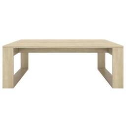 Berkfield Home Coffee Table Sonoma Oak 100x100x35 cm Engineered Wood in Brown - Size: 100 x 100 x 35 cm - thumbnail 5