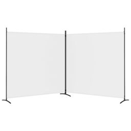 Berkfield Home 2-Panel Room Divider White 348x180 cm Fabric - thumbnail 4