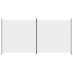 Berkfield Home 2-Panel Room Divider White 348x180 cm Fabric - thumbnail 3