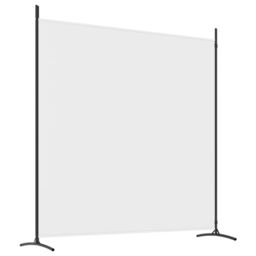 Berkfield Home 2-Panel Room Divider White 348x180 cm Fabric - thumbnail 6