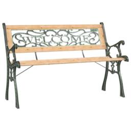 Berkfield Home Garden Bench 122 cm Solid Firwood in Brown - thumbnail 2