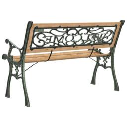 Berkfield Home Garden Bench 122 cm Solid Firwood in Brown - thumbnail 6