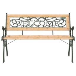 Berkfield Home Garden Bench 122 cm Solid Firwood in Brown - thumbnail 4