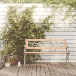 Berkfield Home Garden Bench 122 cm Solid Firwood in Brown - thumbnail 3