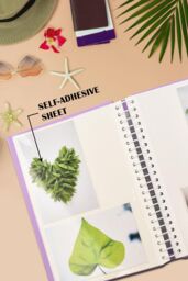 Arpan 2 Pack of Photo Albums Self Adhesive Large Picture Book Modern Style Wiro Binder Totaling 40 Sheets 80 Sides in Blue & Purple - thumbnail 6