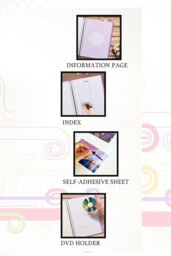Arpan 2 Pack of Photo Albums Self Adhesive Large Picture Book Modern Style Wiro Binder Totaling 40 Sheets 80 Sides in Blue & Purple - thumbnail 3