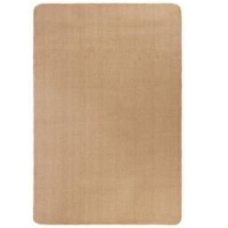 Berkfield Home Area Rug Jute with Latex Backing 80x160 cm Natural in Beige - Size: 100 cm diameter - thumbnail 1