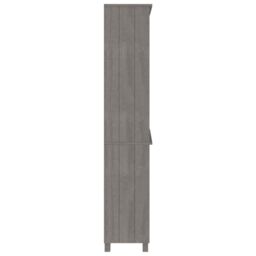 Berkfield Home Highboard HAMAR Solid Wood Pine Light Grey - thumbnail 4