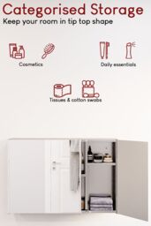 Home Discount Bath Vida Stainless Steel 3-Door Wall Cabinet (ALREADY ASSEMBLED) in Silver - thumbnail 4