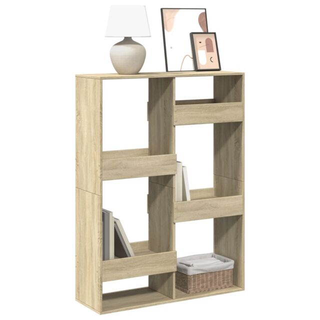 Berkfield Home Bookcase Sonoma Oak 100x33x135 cm Engineered Wood in Brown - Size: 100 x 33 x 135 cm - image 1