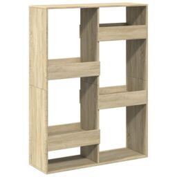 Berkfield Home Bookcase Sonoma Oak 100x33x135 cm Engineered Wood in Brown - Size: 100 x 33 x 135 cm - thumbnail 2