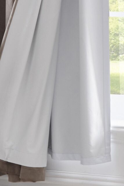 Fusion 'Eyelet Blackout Lining' Blackout Lining in White - Size: 229 cm width x 229 cm drop - image 1