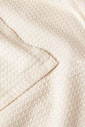 Homescapes Cotton Waffle Blanket Throw - Soft, Breathable & Skin-Friendly in Natural - Size: 250 cm x 230 cm - thumbnail 5