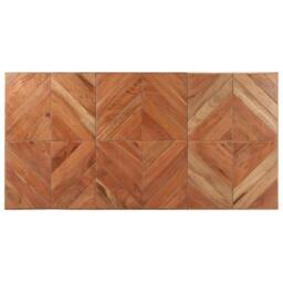 Berkfield Home Dining Table 140x70x76 cm Solid Acacia & Mango Wood in Brown - Size: 140 x 70 x 76 cm - thumbnail 4