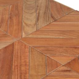 Berkfield Home Dining Table 140x70x76 cm Solid Acacia & Mango Wood in Brown - Size: 140 x 70 x 76 cm - thumbnail 6