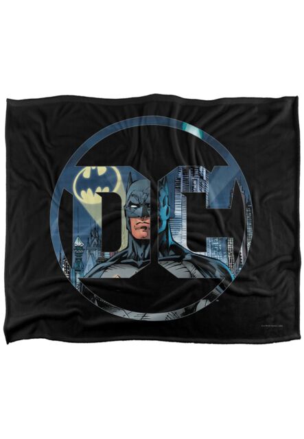Batman Dc Officially Licensed Silky Touch Super Soft Throw Blanket 152x127 cm in White - image 1