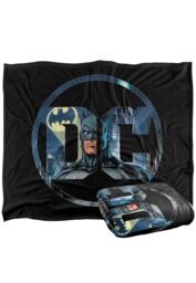 Batman Dc Officially Licensed Silky Touch Super Soft Throw Blanket 152x127 cm in White - thumbnail 2