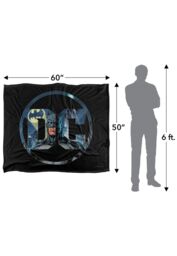 Batman Dc Officially Licensed Silky Touch Super Soft Throw Blanket 152x127 cm in White - thumbnail 5