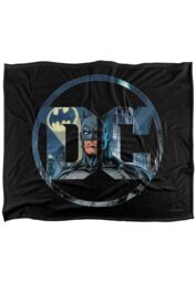 Batman Dc Officially Licensed Silky Touch Super Soft Throw Blanket 152x127 cm in White - thumbnail 1