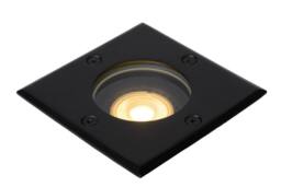 Lucide 'BILTIN' Dimmable Stylish Modern Outdoor Recess Deck Light 1xGU10 in Black