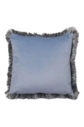 Appletree 'Alexia' Velvet Filled Cushion in Blue - Size: 43 cm x 43 cm - thumbnail 3