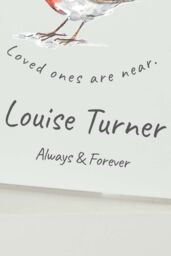 Personalised Memento Company Robins White Wooden Tea Light Holder - thumbnail 3