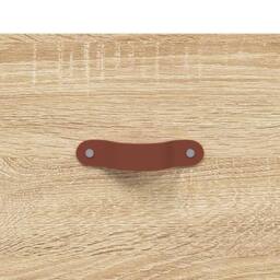 Berkfield Home Sideboard Sonoma Oak 100x36x60 cm Engineered Wood in Light Brown - Size: 100 x 36 x 60 cm - thumbnail 9