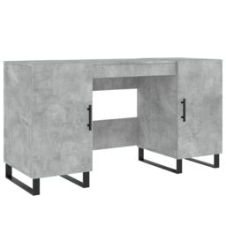Berkfield Home Desk Concrete Grey 140x50x75 cm Engineered Wood - Size: 140 x 50 x 75 cm - thumbnail 2