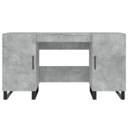 Berkfield Home Desk Concrete Grey 140x50x75 cm Engineered Wood - Size: 140 x 50 x 75 cm - thumbnail 6