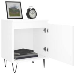 Berkfield Home Bedside Cabinets 2 pcs White 40x30x50 cm Engineered Wood - Size: 40 x 30 x 50 cm - thumbnail 4