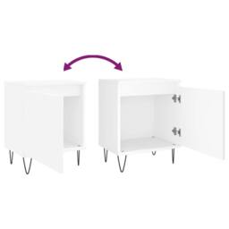 Berkfield Home Bedside Cabinets 2 pcs White 40x30x50 cm Engineered Wood - Size: 40 x 30 x 50 cm - thumbnail 9