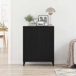 Berkfield Home Sideboard Black Oak 69.5x34x90 cm Engineered Wood - thumbnail 3
