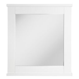 Orsina Rustic Pine Wood Wall Mirror, Decorative Hallway Mirror, Arched Full Length Mirror, White Framed Wall Mirror - thumbnail 2